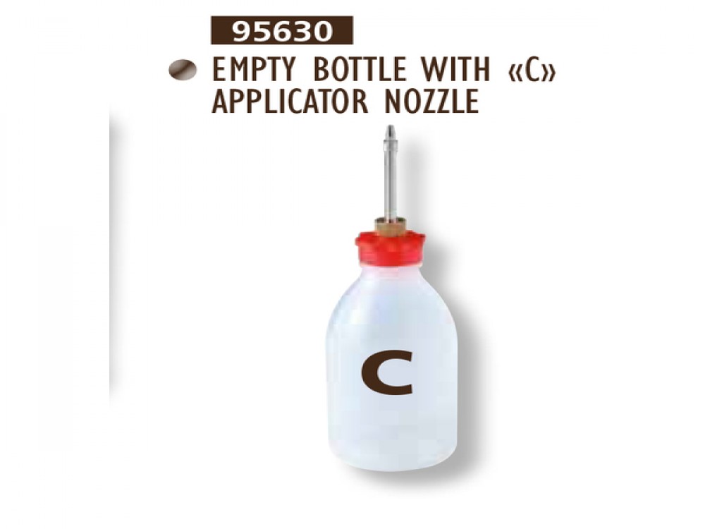 EMPTY BOTTLE WITH C APPLICATOR NOZZLE