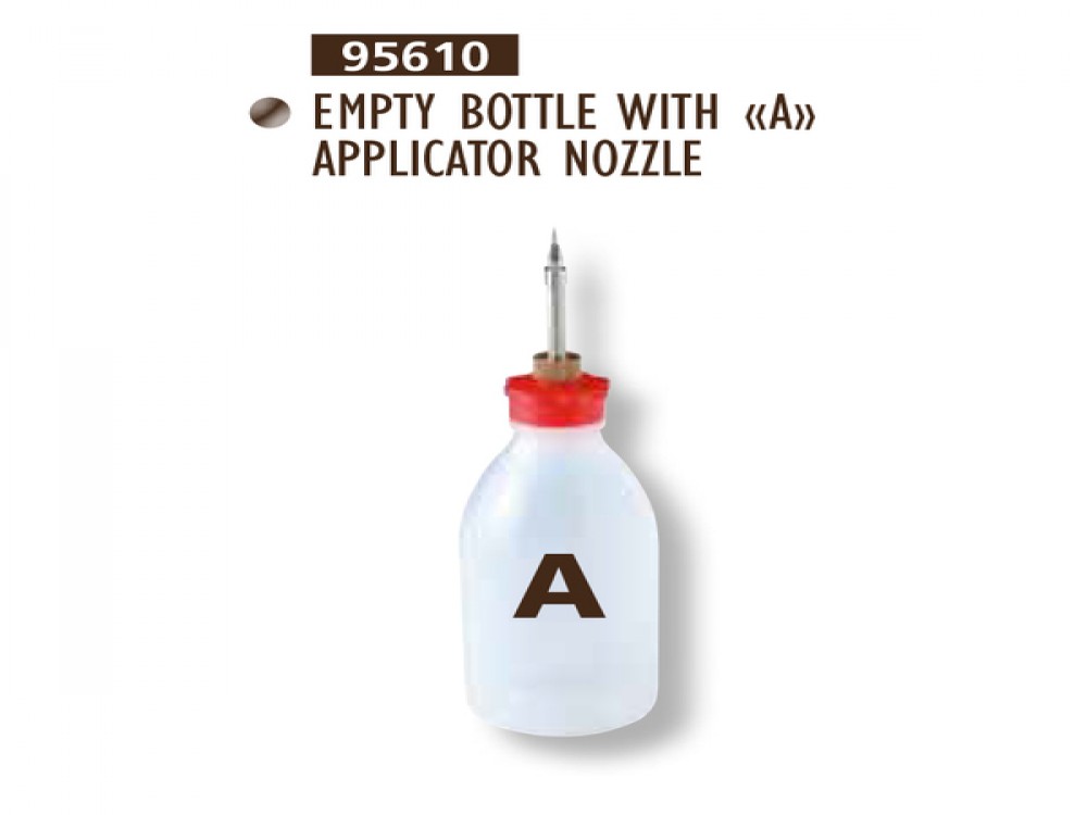 EMPTY BOTTLE WITH A APPLICATOR NOZZLE